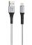 Hytech HY-X331 1m 2.4A Lightning Silver Gri Data + Şarj Kablosu resmi