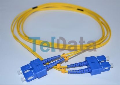 TELDATA TLD-SC113 SC/UPC-SC/UPC SM DX 3 METRE FIBER OPTIK PATCHCORD resmi