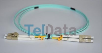 TELDATA TLD-LCLCOM21 LC/UPC-LC/UPC MM DX OM3 1 METRE FIBER OPTIK PATCHCORD resmi