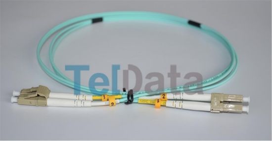 TELDATA TLD-LCLCOM21 LC/UPC-LC/UPC MM DX OM3 1 METRE FIBER OPTIK PATCHCORD resmi