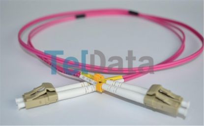 TELDATA TLD-LCLCOM41 LC/UPC-LC/UPC MM DX OM4 1 METRE FIBER OPTIK PATCHCORD resmi