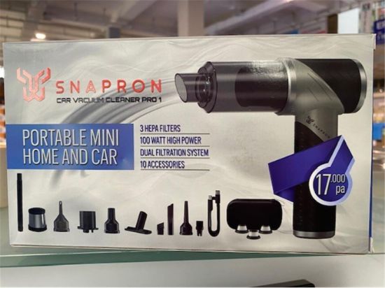 Snapron SNV-3000 17000PA 2000Mah 15in1 Güçlü Vakum Ve Üflemeli Şarjlı Katlanabilir Araç Süpürgesi  resmi
