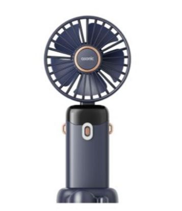 Asonic AFN28 Lacivert 500mAh 3 Kademe Dijital Göstergeli Katlanabilir Mini USB Fan resmi