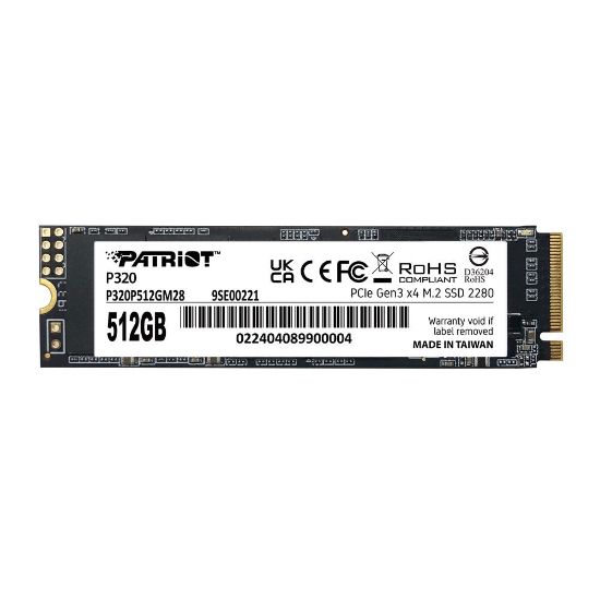 Patriot 512GB P320 3000/2200MB/s NVMe M.2 SSD (P320P512GM28) Ssd Disk resmi