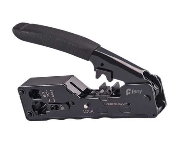 Feny FN-PEN12  RJ11-RJ12-RJ45-CAT5E-CAT6-CAT7 Yeni Nesil Network Kablo Sıkma Ve Soyma Pensesi resmi