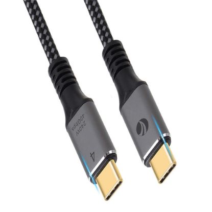 Vcom CU541M-1.2 Type-C USB4 40Gbps Data 240W 1.2m Şarj Kablosu resmi