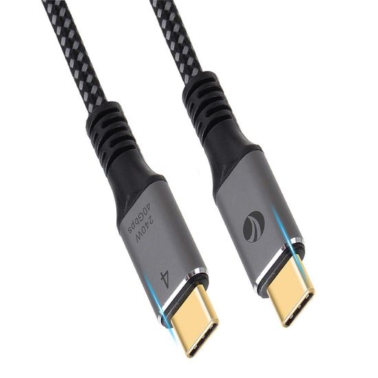 Vcom CU541M-1.2 Type-C USB4 40Gbps Data 240W 1.2m Şarj Kablosu resmi