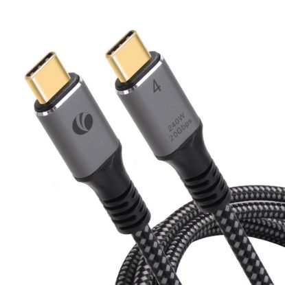 Vcom CU521M-2.0 Type-C USB4 20Gbps Data 240W 2m Şarj Kablosu resmi